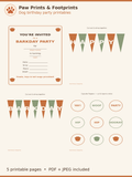 Dog Birthday Party Kit — Printable Barkday Party Decorations