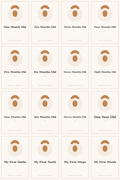 Baby & Pet Milestone Cards — 32 Printable Keepsake Cards